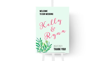 welcome sign printing